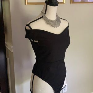 COPY - Black one piece body suit